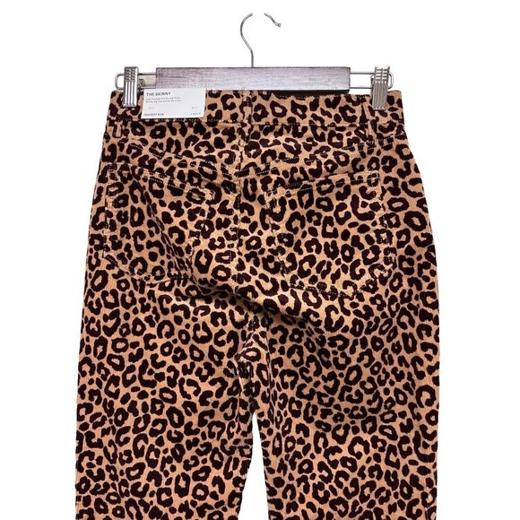 NEW! Ann Taylor Skinny High Rise Cheetah Animal Print Corduroy Pants Women's 4 - Picture 6 of 11